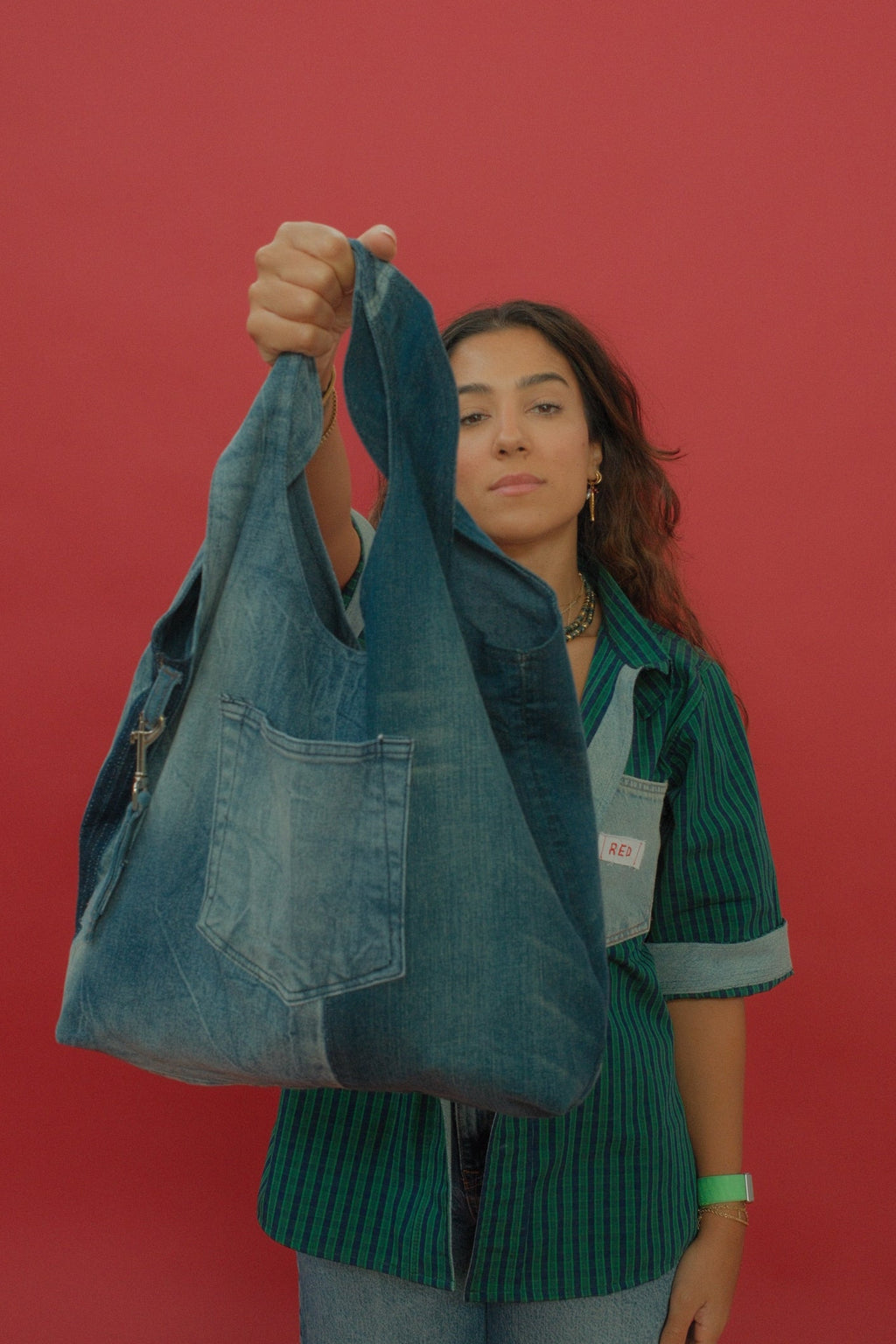 Denim summer bag