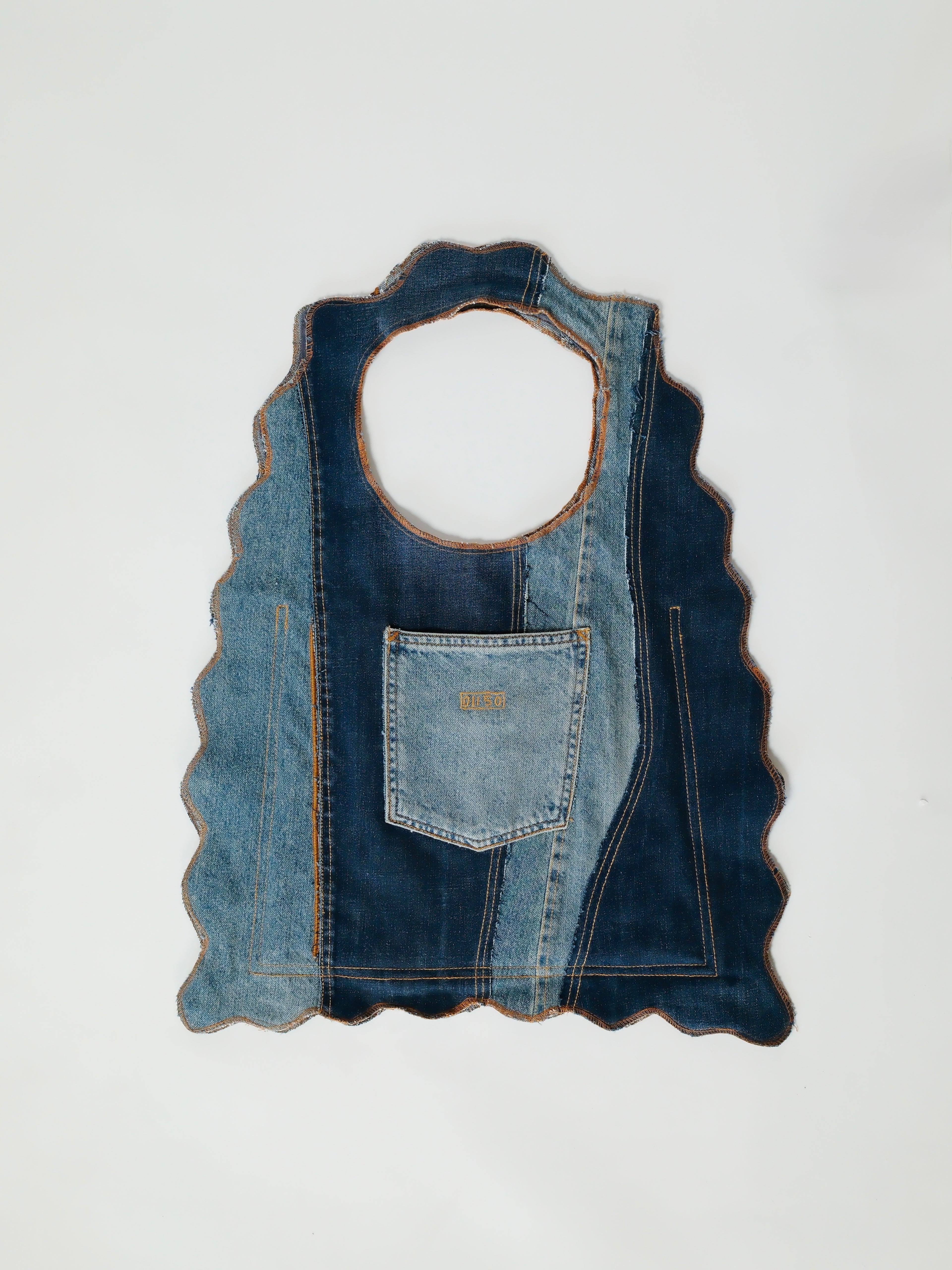 Denim shoulder bag