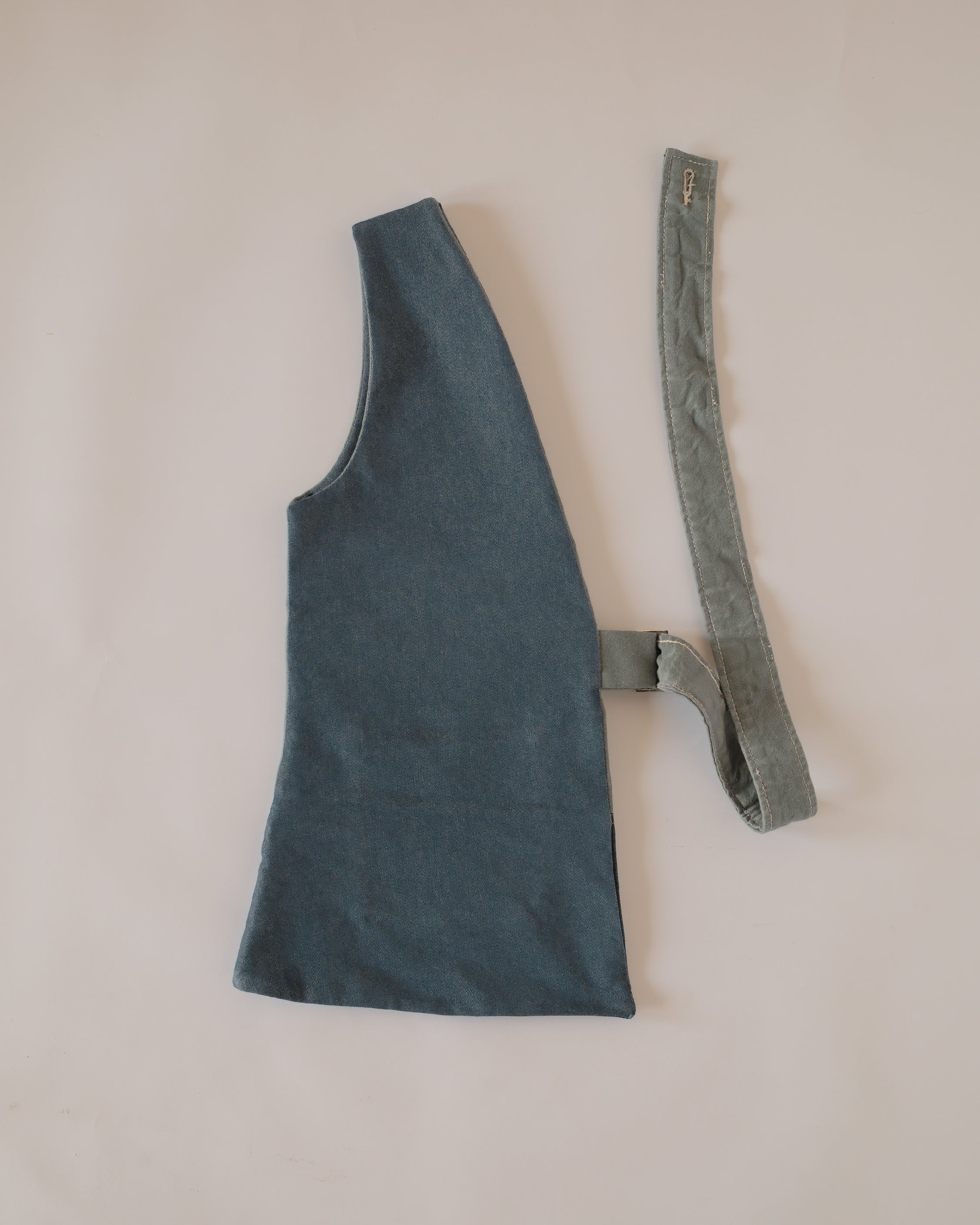 Denim half vestie