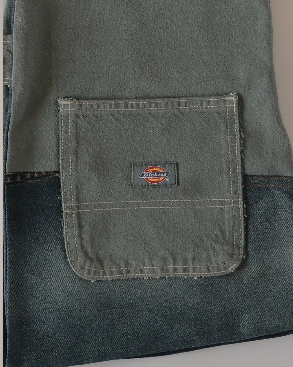 Denim half vestie
