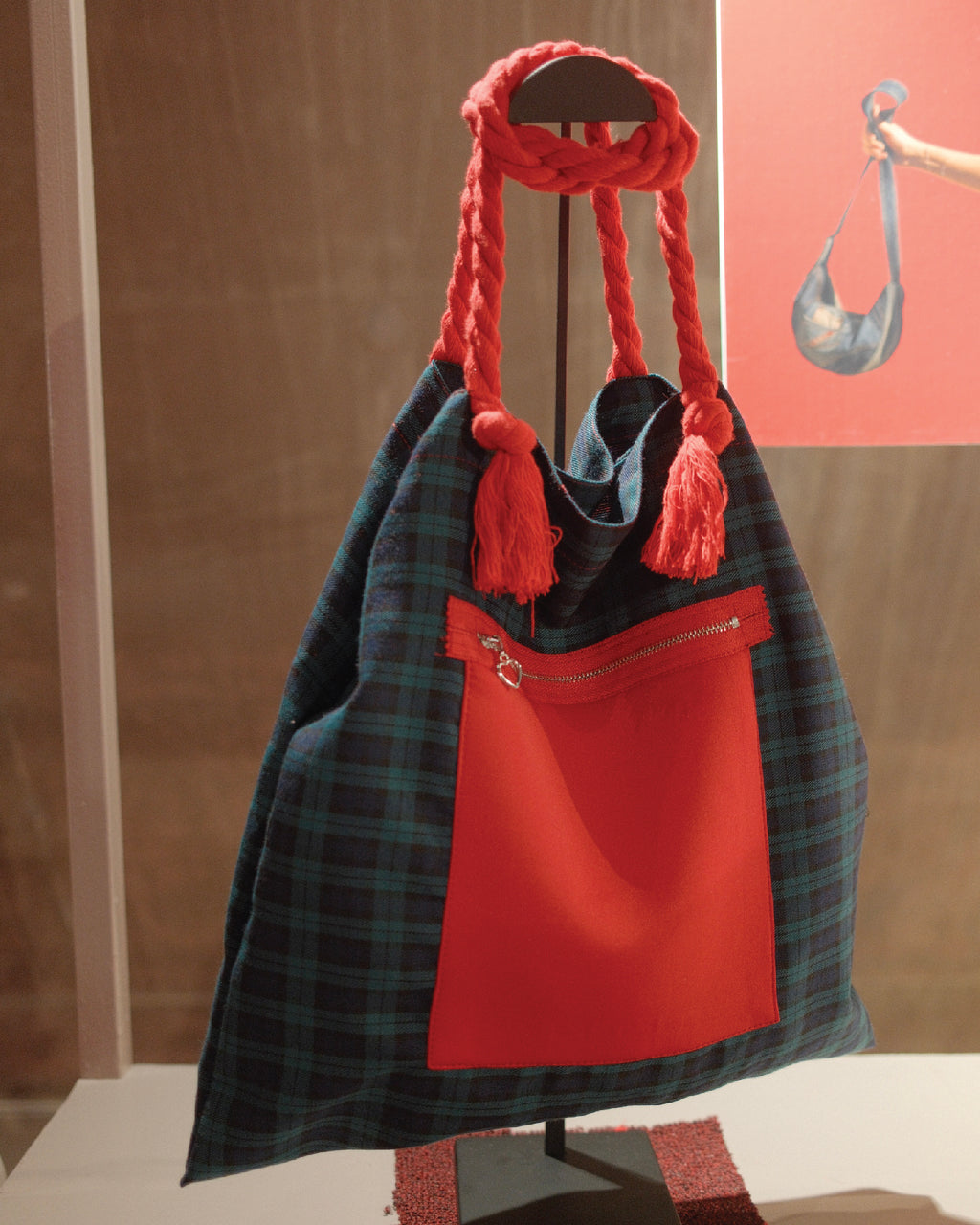Red Rope tote bag