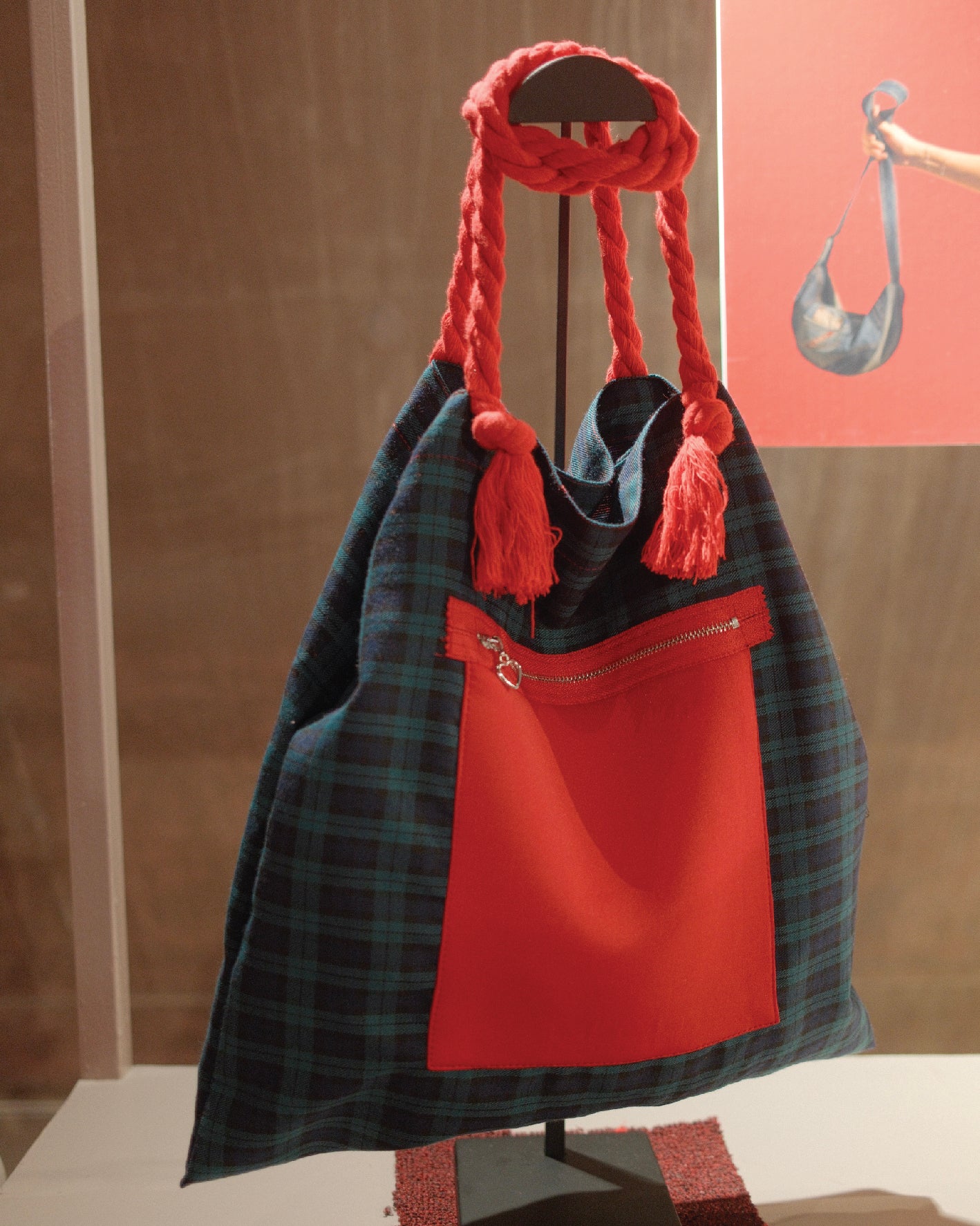 Red Rope tote bag