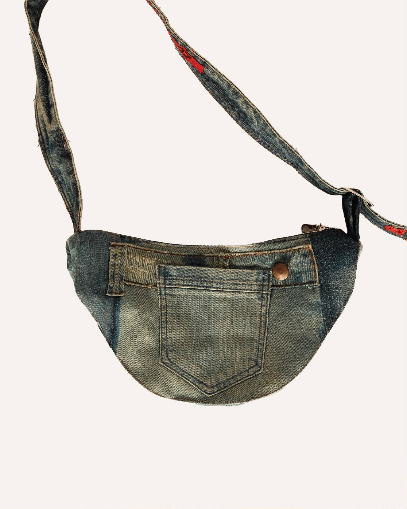 Denim cross bag