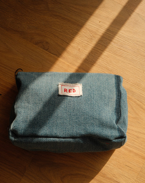 Denim pouch