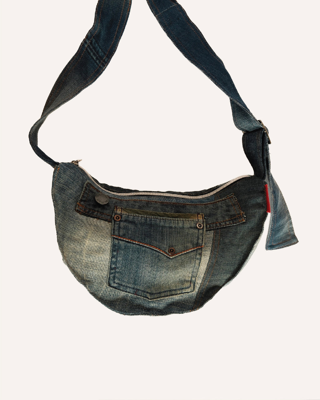 Denim cross bag