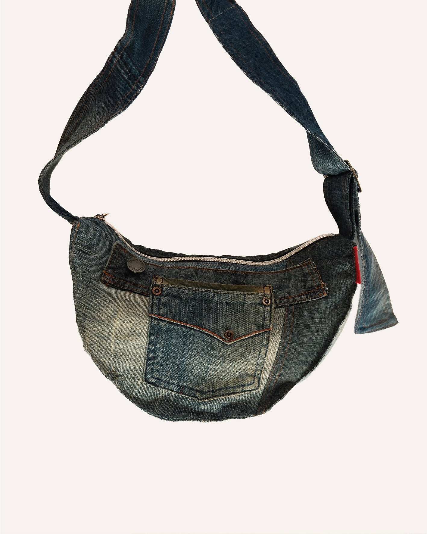 Denim cross bag